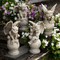 Northlight Set of 4 Gargoyles on Pedestals Outdoor Garden Statues 13"